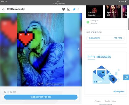 WtfHarmony Naakte Lekken OnlyFans Foto 8
